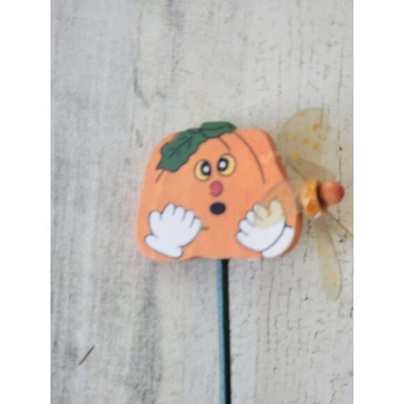 Halloween pumpkin propeller windmill lawn stake decor - Picture 2 of 7